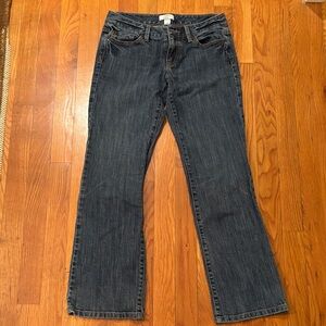 LOFT Women's Boot Cut Jeans in Dark Blue